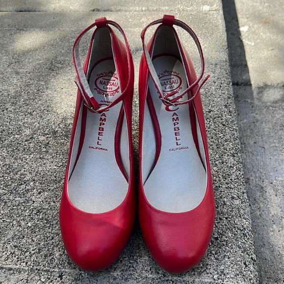 Jeffrey Campbell Shoes - Brand New. Red platform Jeffery Campbell wedges. Size 6